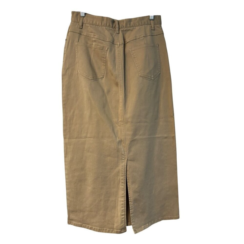 Chadwick 's Women's Long Khaki Skirt - Picture 3 of 7